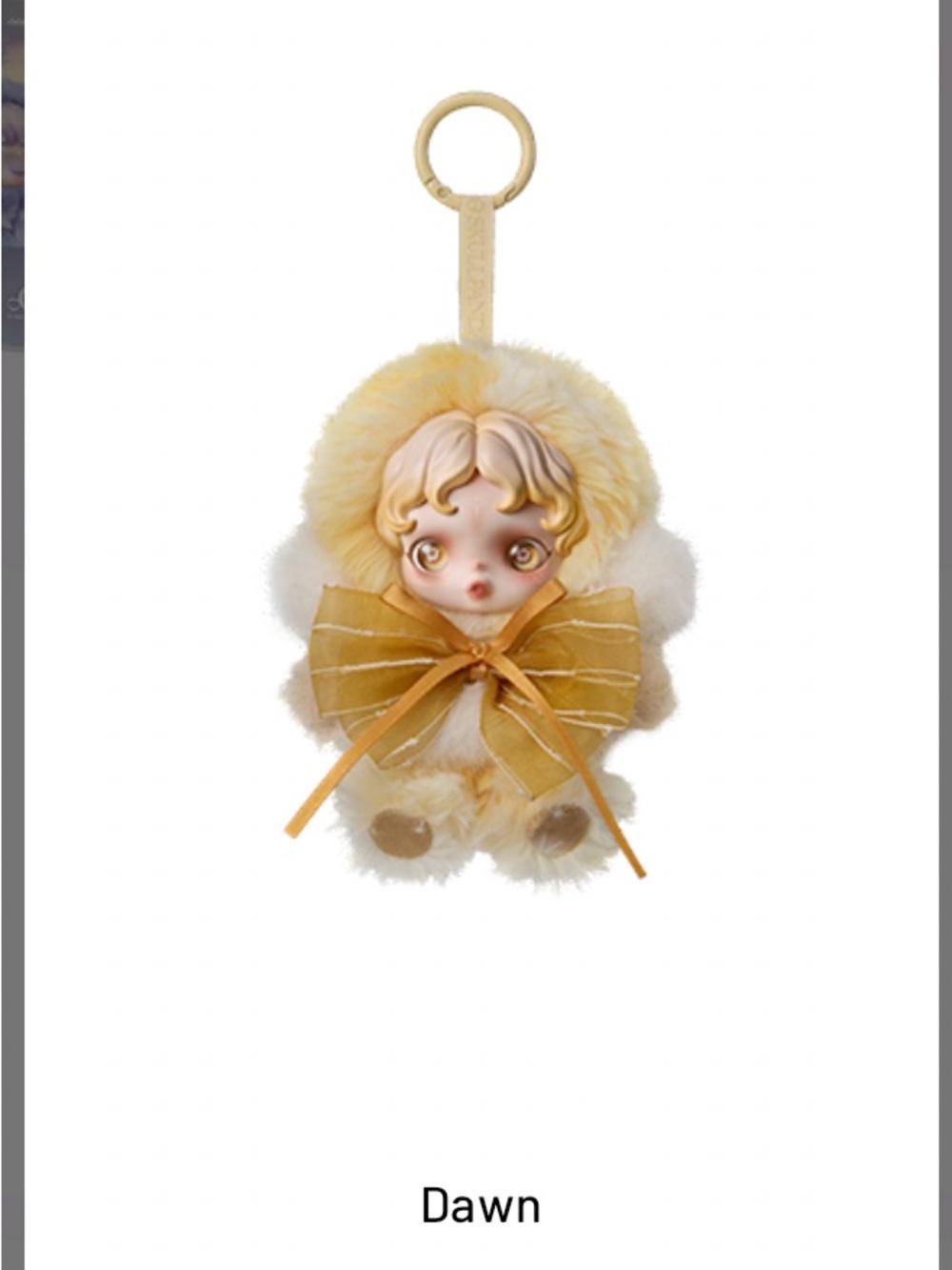 Skull Panda Dawn Plush Keychain Charm